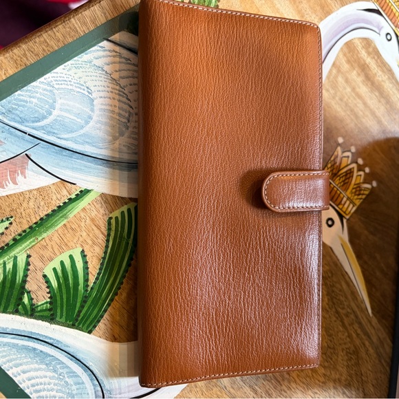 LOEWE Velazquez Embossed Leather Long Wallet Mini Wallet BEAUTIFUL! W/Chain - Picture 5 of 17